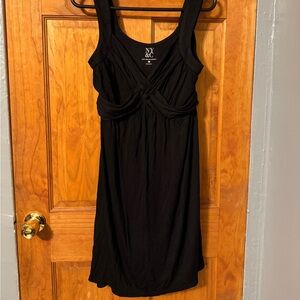 New York & Company Elegant Black Twist Dress